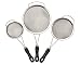Strainers Set - 3 Piece Premium Stainless Steel - Fine Mesh With Thick Handles For Comfort - BEST On Amazon!