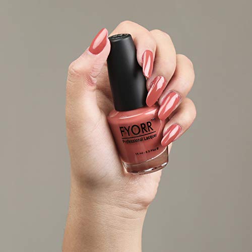 Image of Warm Brown Professional Nail Polish | Long Lasting, Quick Dry, Chip Resistant, High Shine Nail Paint | Smooth & Easy Application, Vibrant Trendy Shades for Women & Girls Party Daily Use 15ml