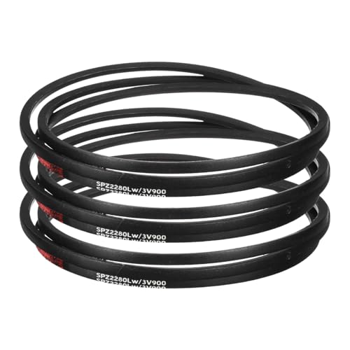 uxcell 3pcs 3V900 Rubber V Belt 90" Length x 0.38" Width x 0.31" Thick, Industrial Power Transmission Belt