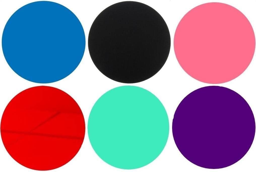 100 Laser Cut Color Acrylic Blank Round Discs with Hole: Smooth Edge Plexiglass Circles 1/8 inch (3 mm) DIY Crafts Keychains Pendants Jewelry Gift Tags (Transparent Red, 4")