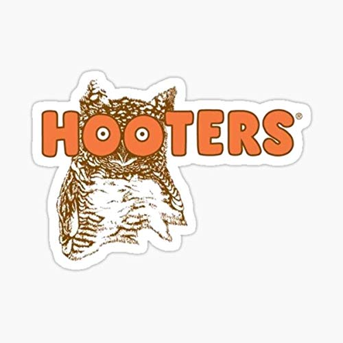 decalsdecals Hooters Restaurant Logo Sticker - Sticker Graphic - Auto, Wall, Laptop, Cell, Truck Sticker for Windows, Cars, Trucks