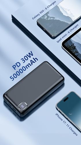 Portable Charger Power Bank 50000mAh, 30W PD Fast-Charge Battery Pack - image 4