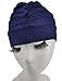 spomei Polyester Adult Women and Men Swimming Bathing Cap Ladies Swim Hat for Long Hair and Short Hair Non Waterproof SH1 (Navy Blue)