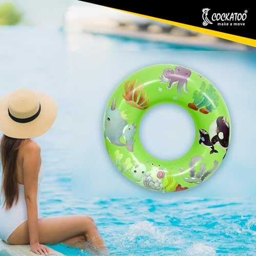Image of Cockatoo Inflatable PVC Swimming Floats with Handles, Small Swimming Pool Floats