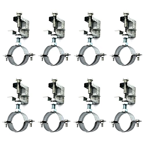 Conduit Hanger & Beam Clamp Kit, 8 pcs, 1-4/7" Cable Clamps