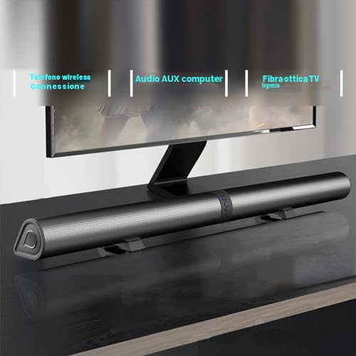 Barre Audio Separabili per TV, Subwoofer da 40 W Suono Surround Stereo 3D Home Theater Altoparlante Bluetooth Altoparlante TV, Altoparlante Separabile Soundbar per la Casa