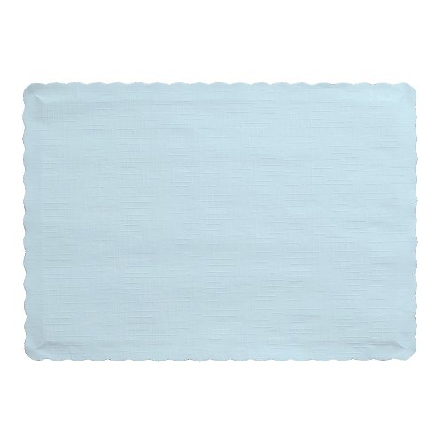 Creative Converting 50 Count Touch of Color Paper Placemats, Pastel Blue