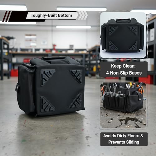 Image of MELOTOUGH Tool Pouch Bag 24-Pocket with Waterproof Base