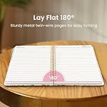 Large Spiral Lined Notebooks for Work with Removable Dividers & Tabs, 8.5"x11" Pretty Hardcover 5 Subject Notebook Journal for Women, College Ruled, Perfect for Study & Office Organization, 280 Pages,Wildflowers - Image 5