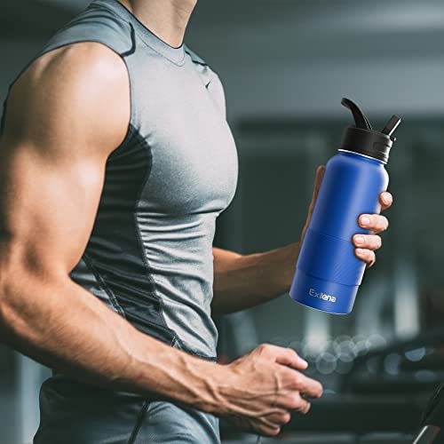 Exllena Water Bottle 1l with Two Lids - Image 4