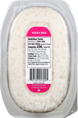Veetee Heat & Eat Sticky Rice - Minute Rice Microwavable Meals - Instant Rice Meals Ready to Eat Gluten Free Precooked Rice - 10.6 Ounce (Pack of 6) - Thumbnail 3