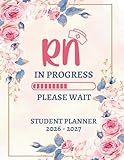 RN Registered Nurse in Progress 2026-2027 Monthly Planner: Two Years Organizer Gifts For Women and Nursing Students | Large Print 8.5x11 Inches