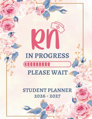 RN Registered Nurse in Progress 2026-2027 Monthly Planner: Two Years Organizer Gifts For Women and Nursing Students | Large Print 8.5x11 Inches