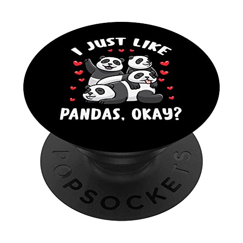 Oso panda Kawaii Panda PopSockets PopGrip Intercambiable