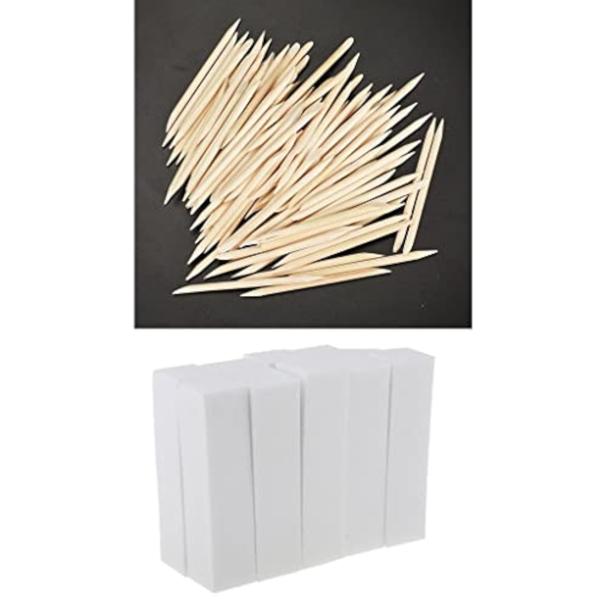 Disposable Cuticle Pusher Remover & Nail Sanding Files