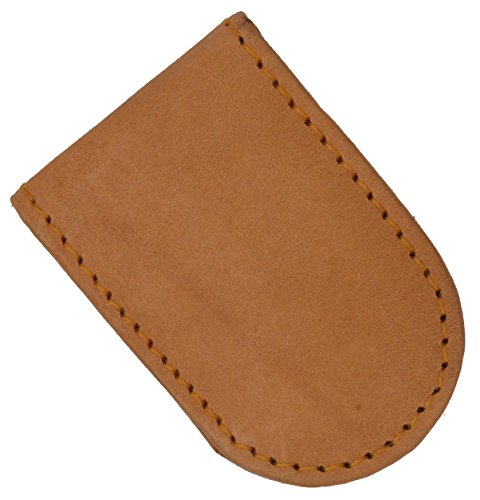 Fine Genuine Leather Magnetic Money Clip (Tan)2
