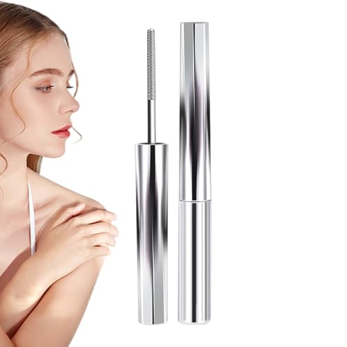 Máscara Pestañas Varilla Hierro - Metal Tubo, Impermeable | Livianas Pestañas Volumen Separación, Mujeres Elegante Apariencia Todo Día Fuertes, Sanas Pestaña, Confianza Día Entero