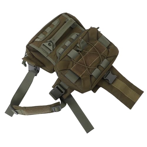 TOYANDONA Mochila para Perros con Bolsillo Lateral Alforjas para Perros Bolsa para Sillín con Hebilla De Liberación Rápida Mochila De Viaje con Bolsillos Bolsa