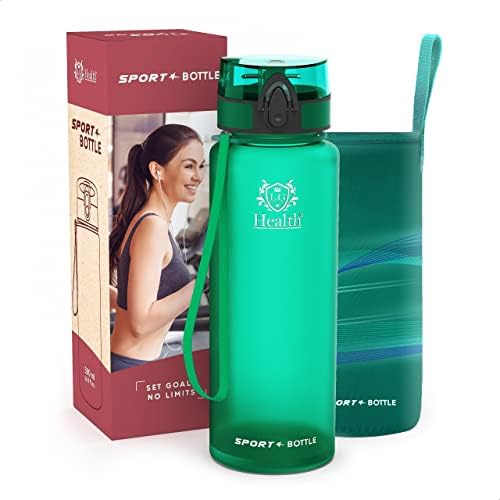 LG Luxury & Grace Sports Water Bottle 750 ml. Tritan Gym Bottle. BPA & BPS Free. Airtight Safety Closure and Push Button Opening. Reusable Bottle with Neoprene Sleeve.