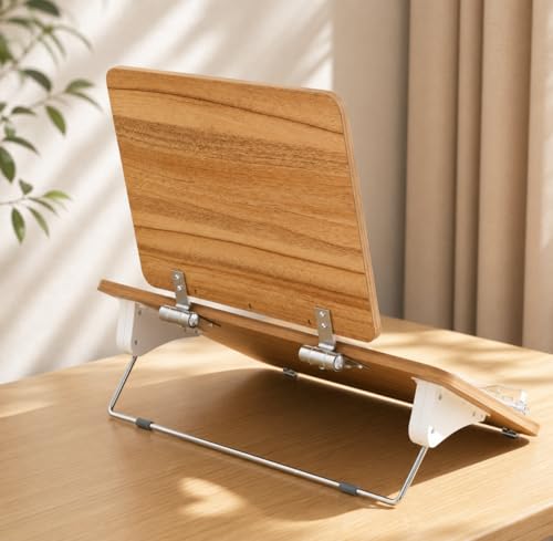 Image of Sunchhaya New Book Stand for Reading, Writing, Painting and Used As Laptop Stand for Desk, 360 Degree Rotatable Multi-Functioal Book Reading Stand Adjustable Height-Angle (BG-5LW)