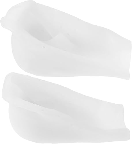 EXCEART Plantillas de aumento de altura de silicona para mujeres y hombres, almohadillas invisibles de gel suave para levantamiento de talón,