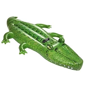 Bestway Animales de natación cocodrilo XL 203 x 117 cm