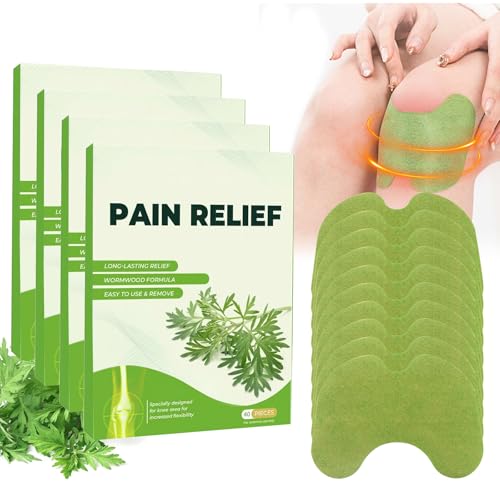 Yozexin Knee Pain Relief Patches, 40PCS Knee Heat Patches, Wellness Knee Pain Relief Patches UK, Fast Knee Pain Relief Patches Relieves Muscle Soreness in Neck, Shoulder, Knee(40)
