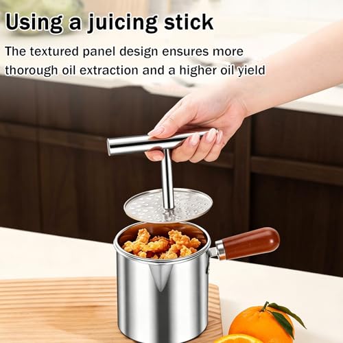 Exprimidor manual para jengibre y cítricos, prensa de acero fácil de limpiar para cocina 4