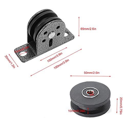 Bloco Sólido de Polia única, Deslizamento Suave Faça você Mesmo Bloco Sólido de Polia única Com Carg
