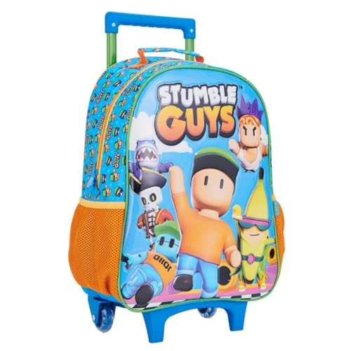 Mochila de Rodinhas Escolar 16 Stumble Guys X