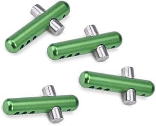 GPM for Arrma 1/8 Vendetta 4X4 3S BLX Speed Bash Racer Upgrade Parts Aluminum + Stanless Steel Front+Rear Body Post - 4Pc Set Green
