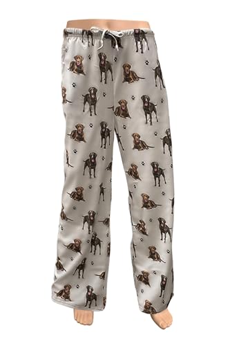 Chocolate Lab Unisex Cotton PJ Bottoms – Super Soft and Comfortable – Perfect for Chocolate Lab Gifts