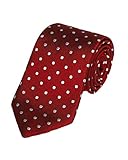 Gitman Bros Red with Woven White Dots Tie REG