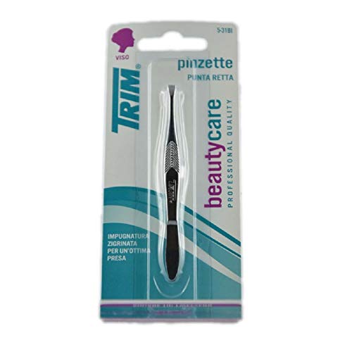 Trim Square Tip Tweezers, Pack of 2 , Precision Tips for Hair & Splinter Removal