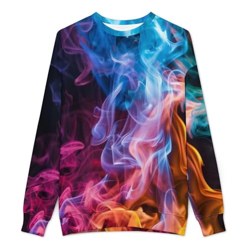 MoBlinko Mens Crewneck Sweater Pink Pumpkin Mens Sweater Sweaters for Men Long Sleeve Lightweight Pullover2