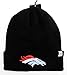 '47 Brand Denver Broncos Black Cuff Beanie Hat - NFL Cuffed Knit Toque Cap