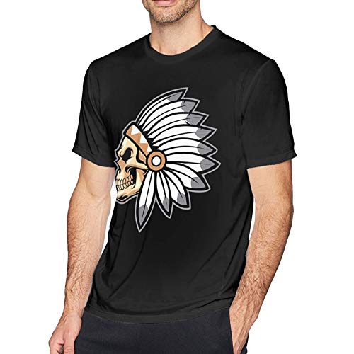 Native American Chief - Camiseta de manga corta para hombre negro L