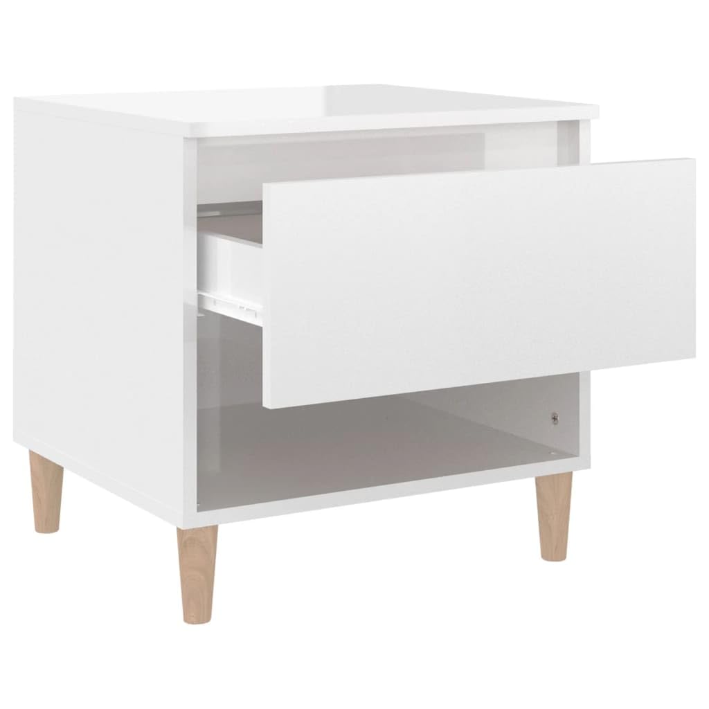 Elegante Nachttische aus Holzwerkstoff mit Stauraum, stabilem Oberteil und Wandhalterung für Wohnzimmer & Schlafzimmer