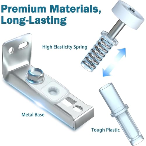 2sets Kit de Reparación para Herrajes de Puertas Bifold Repuestos para Puertas Corredizas de Clóset miniatura 3