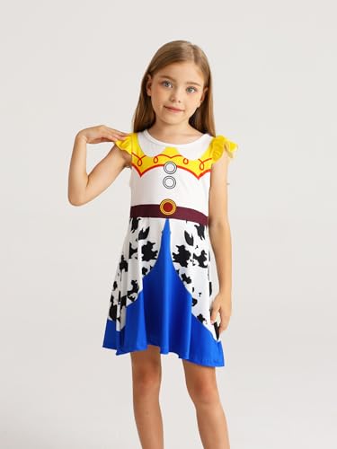 AmzBarley Girls Nightgowns Princess Pajamas for Toddler Kids Sleepwear Nightdress Little Girls Nightie Dress2