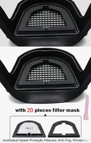 Máscara de Proteção Facial Unissex para Trabalho, Lazer ou Esportes