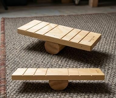 Foot Rocker Balance Board | Leg Exerciser for Ankle & Calf Stretching, Balance Training, Core Stability, Physical Therapy & Post-Injury Rehabilitation | Home Fitness Exercise Equipment-image-25