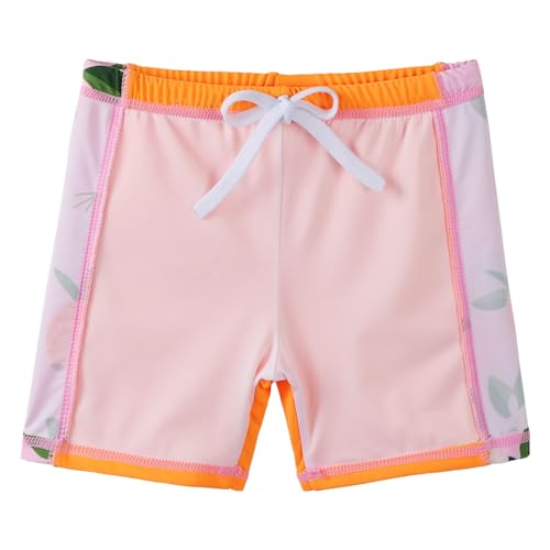 Image of Girls Two Piece Swimsuit Floral UPF 50+ Rash Guard Set Kids Beach Swimwear