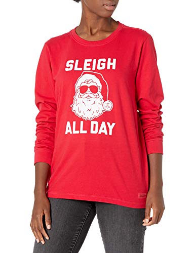 Life is Good Womens Crusher, Positive Red, XX-Large