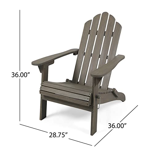 Christopher Knight Home Hollywood Adirondack Chair, Gray #TOP2