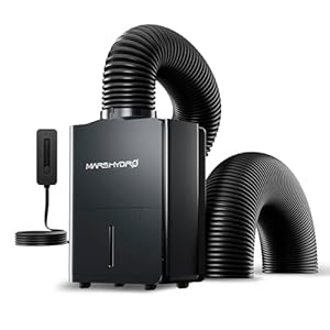 MARS HYDRO Luftentfeuchter, 12L/Tag, Automatische Abtauung, Timer Funktion, Raumentfeuchter Dehumidifier für Growzelt Keller Pflanzen, Wassertank 1.2L