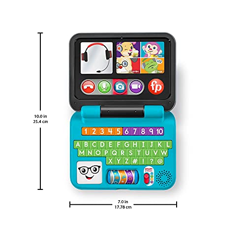 Fisher-Price Pretend Laptop Learning Toy For Baby And Toddler With Light Music And Smart Stages Educational Content, Laugh & Learn #TOP4