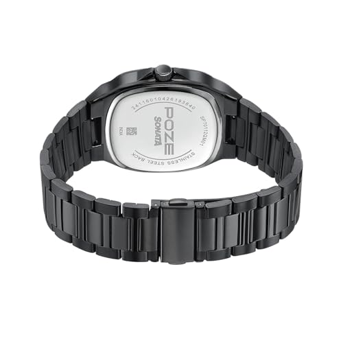 Image of Sonata Poze 9 with Quartz Analog with Sheet Metal Strap Watch for Men
