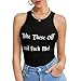 Take These Off and Fuck Me Women's Tank Top Workout Sleeveless Shirts Summer Tshirt Tee Tops M