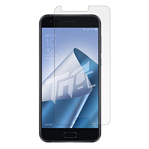 TM-Concept® - Cristal protector de pantalla para Asus Zenfone 4 (ZE554KL) - Cristal templado de alta resistencia (contra roturas y arañazos) - Ultra Slim (0,26 mm) con bordes redondeados - Fácil